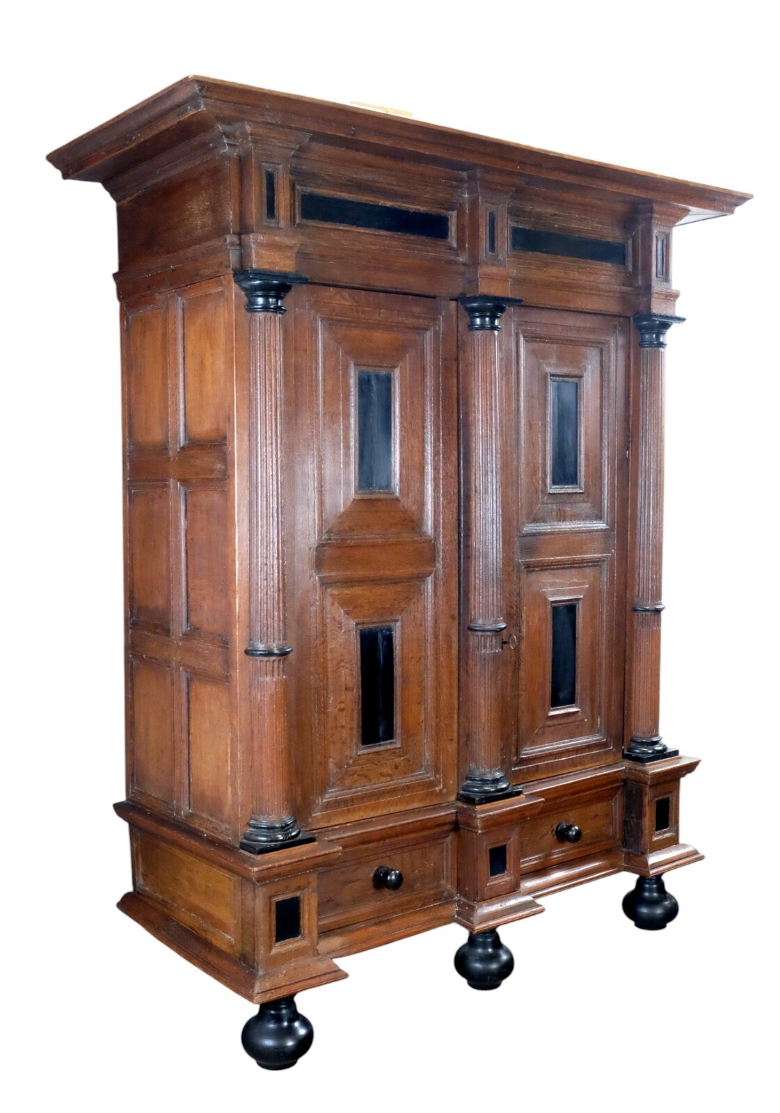 Beautiful Column cabinet from the mid-17th century. 