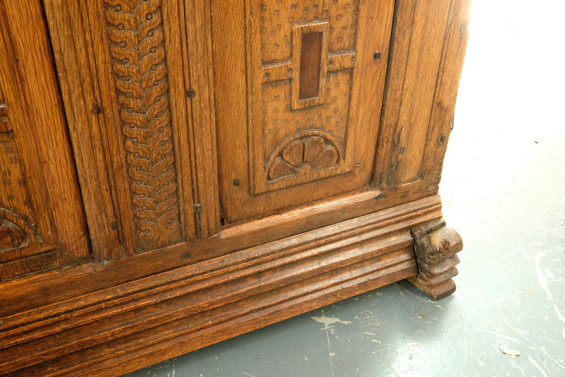 Dutch Renaissance chest with beautiful panels