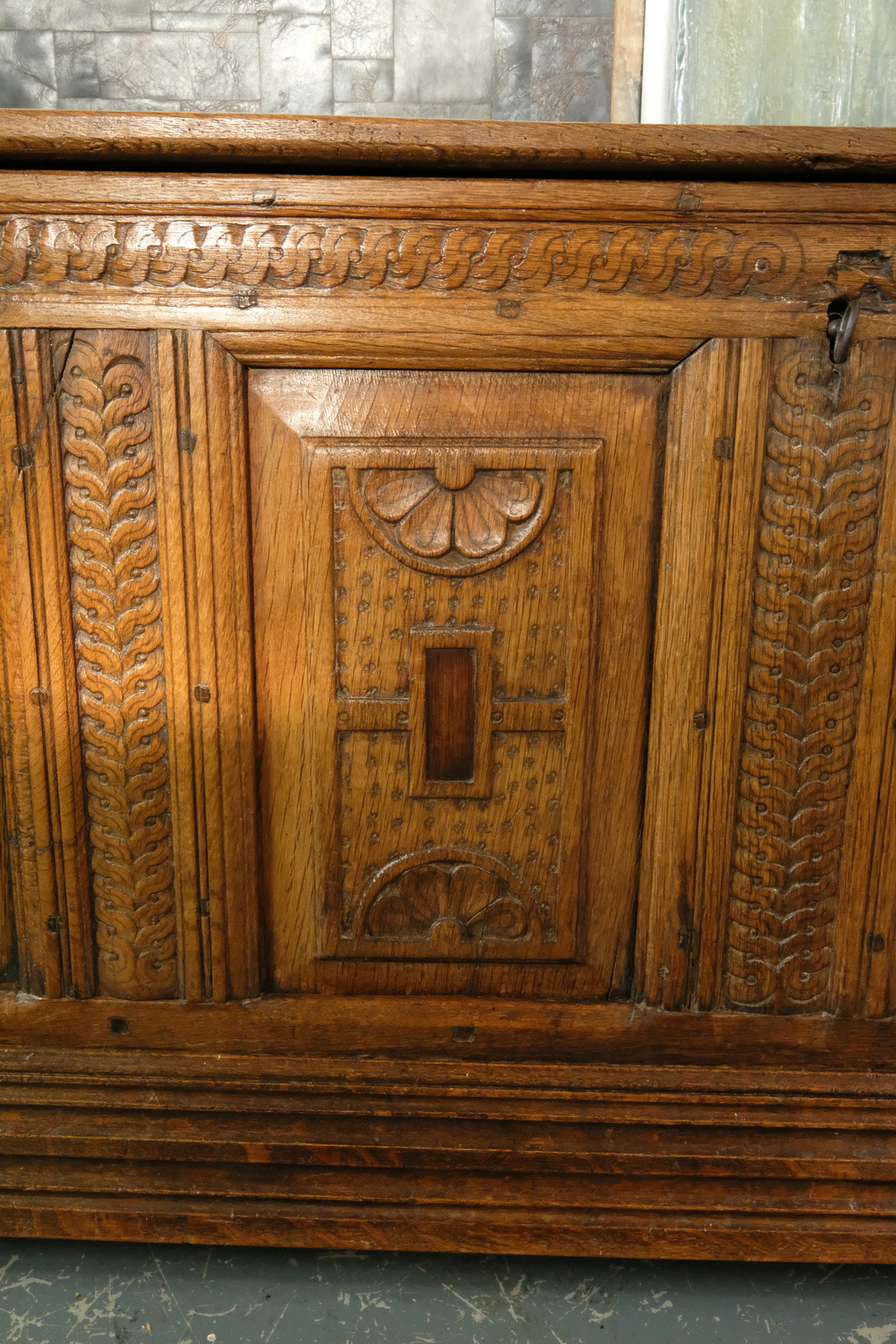 Dutch Renaissance chest with beautiful panels