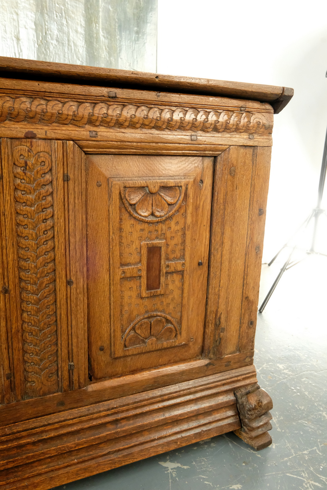 Dutch Renaissance chest with beautiful panels