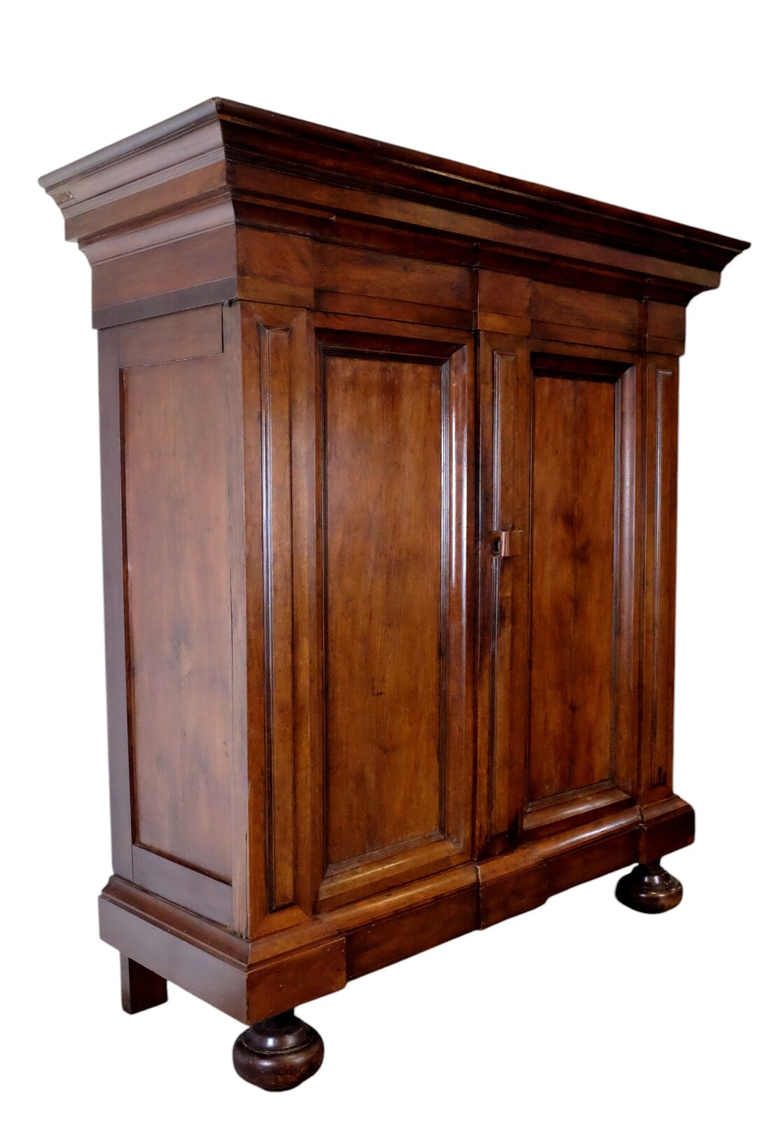 Dutch walnut two-door cabinet.