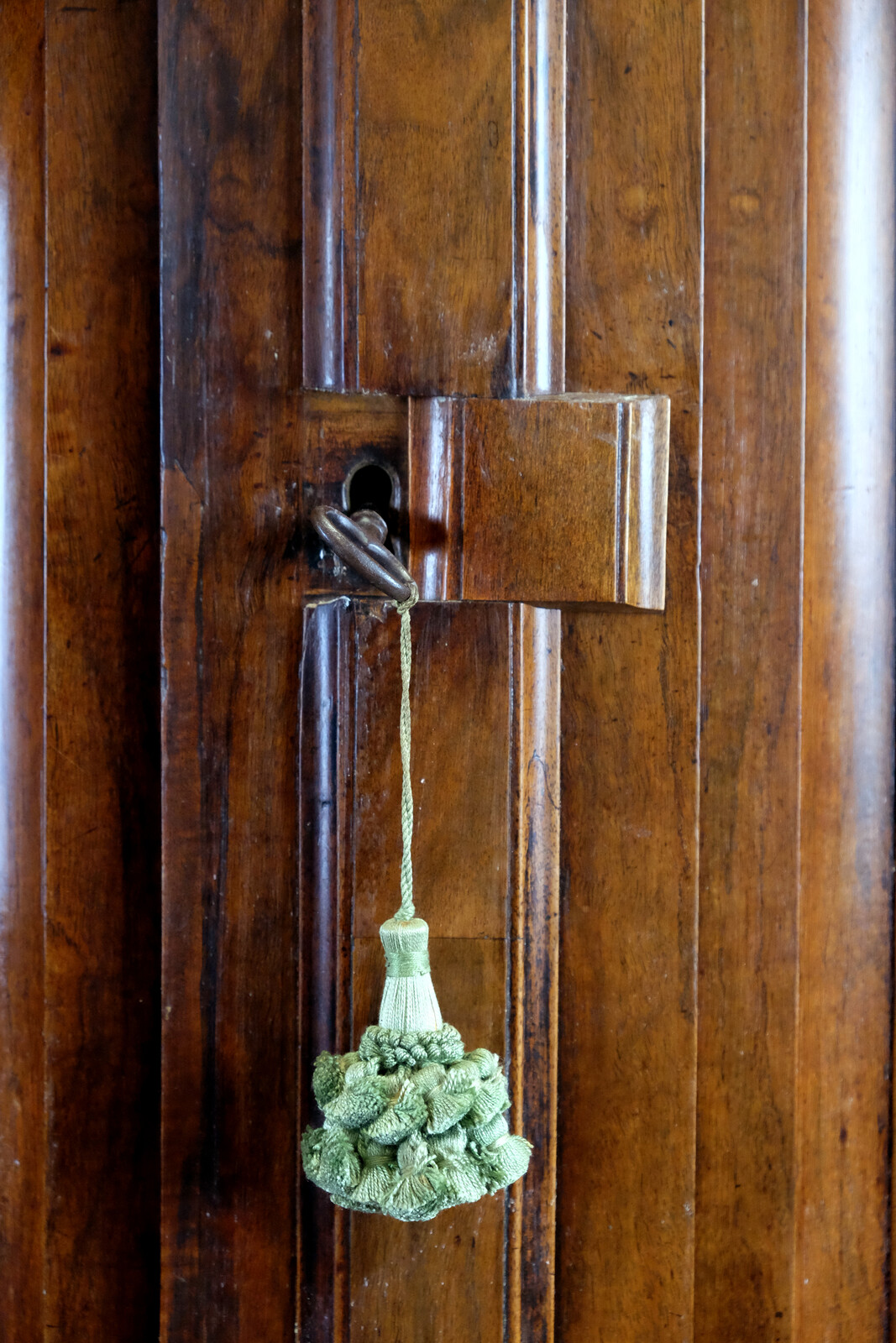 Dutch walnut two-door cabinet.