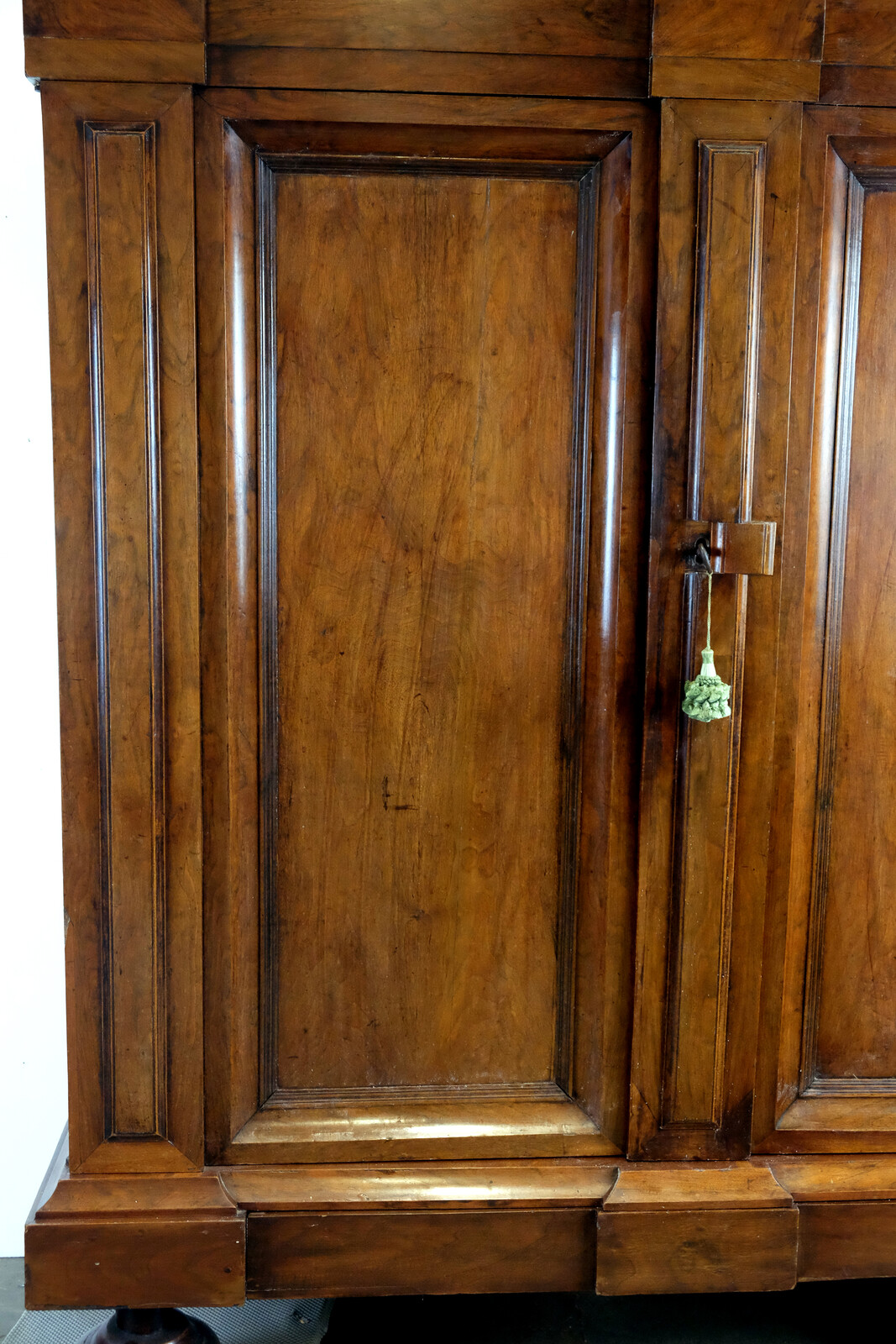 Dutch walnut two-door cabinet.