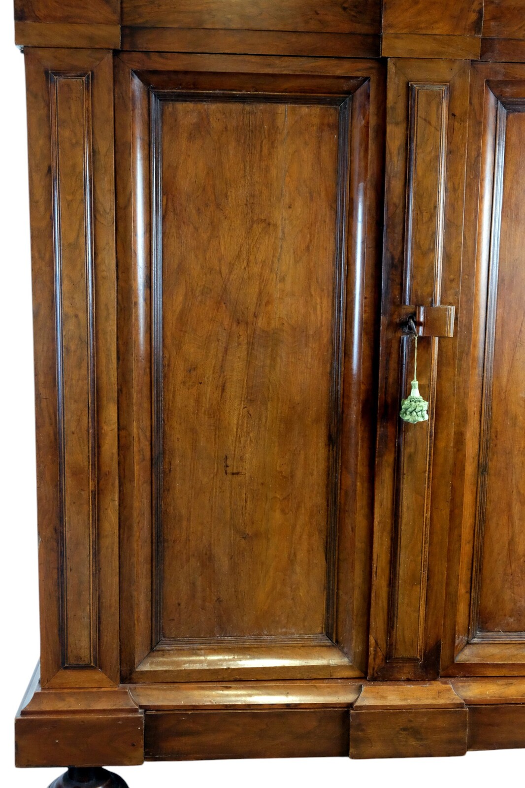 Dutch walnut two-door cabinet.