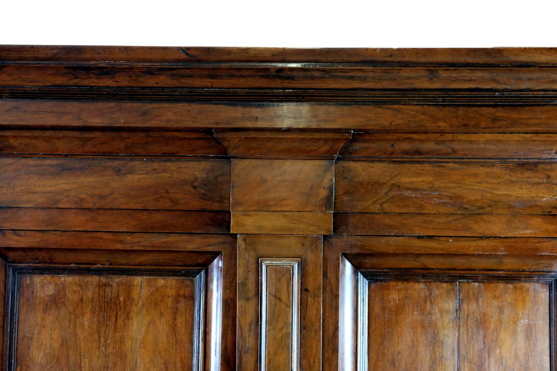 Dutch walnut two-door cabinet.