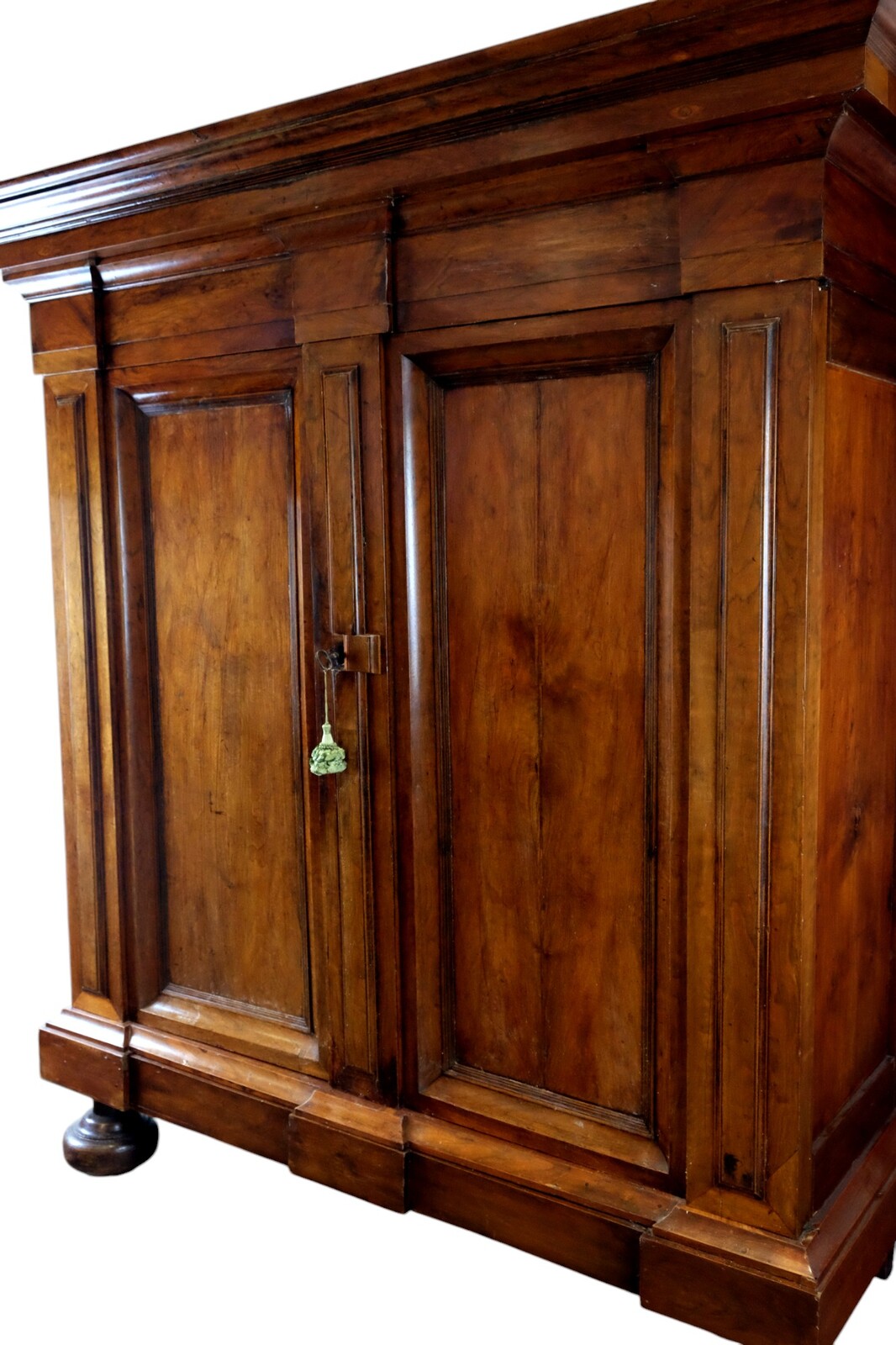 Dutch walnut two-door cabinet.