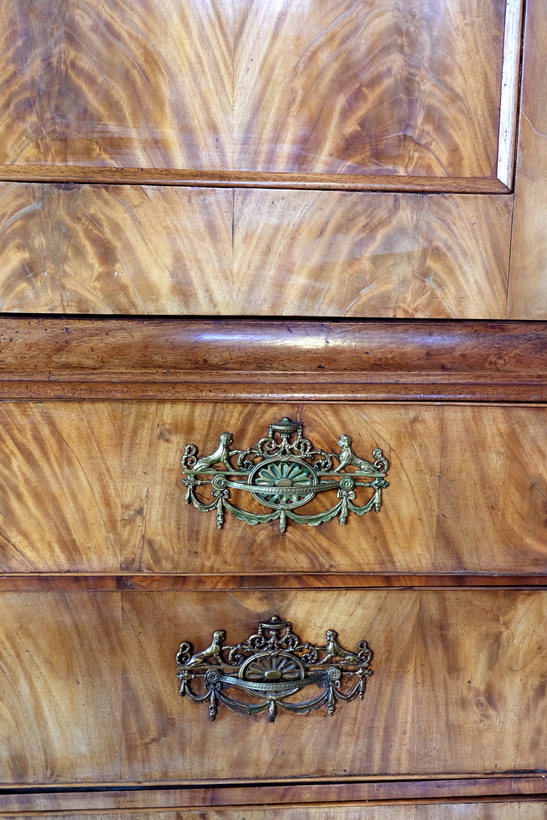 Elegant Cabinet in beautiful floral mahogany