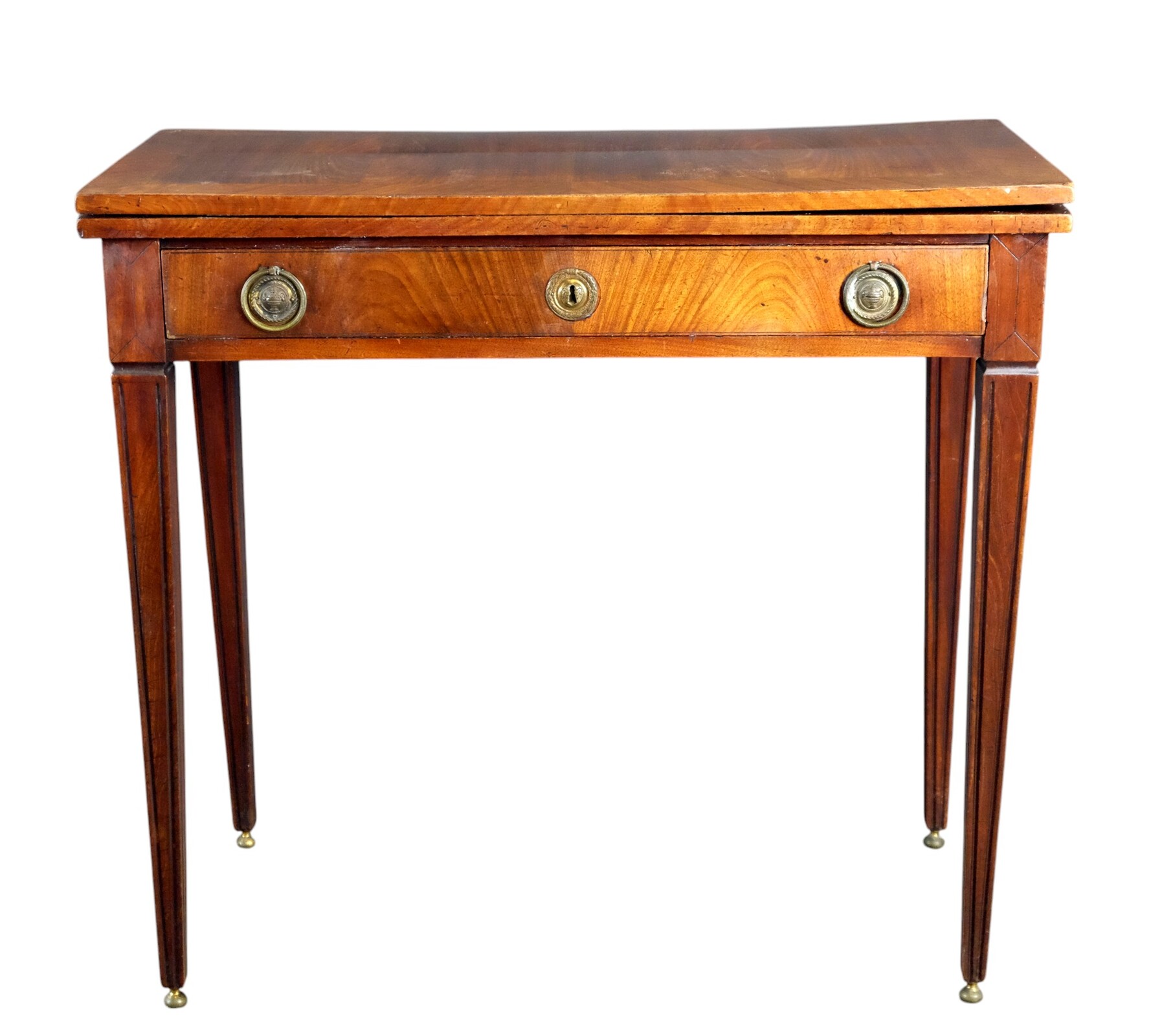 Elegant French Card Table in mahogony.