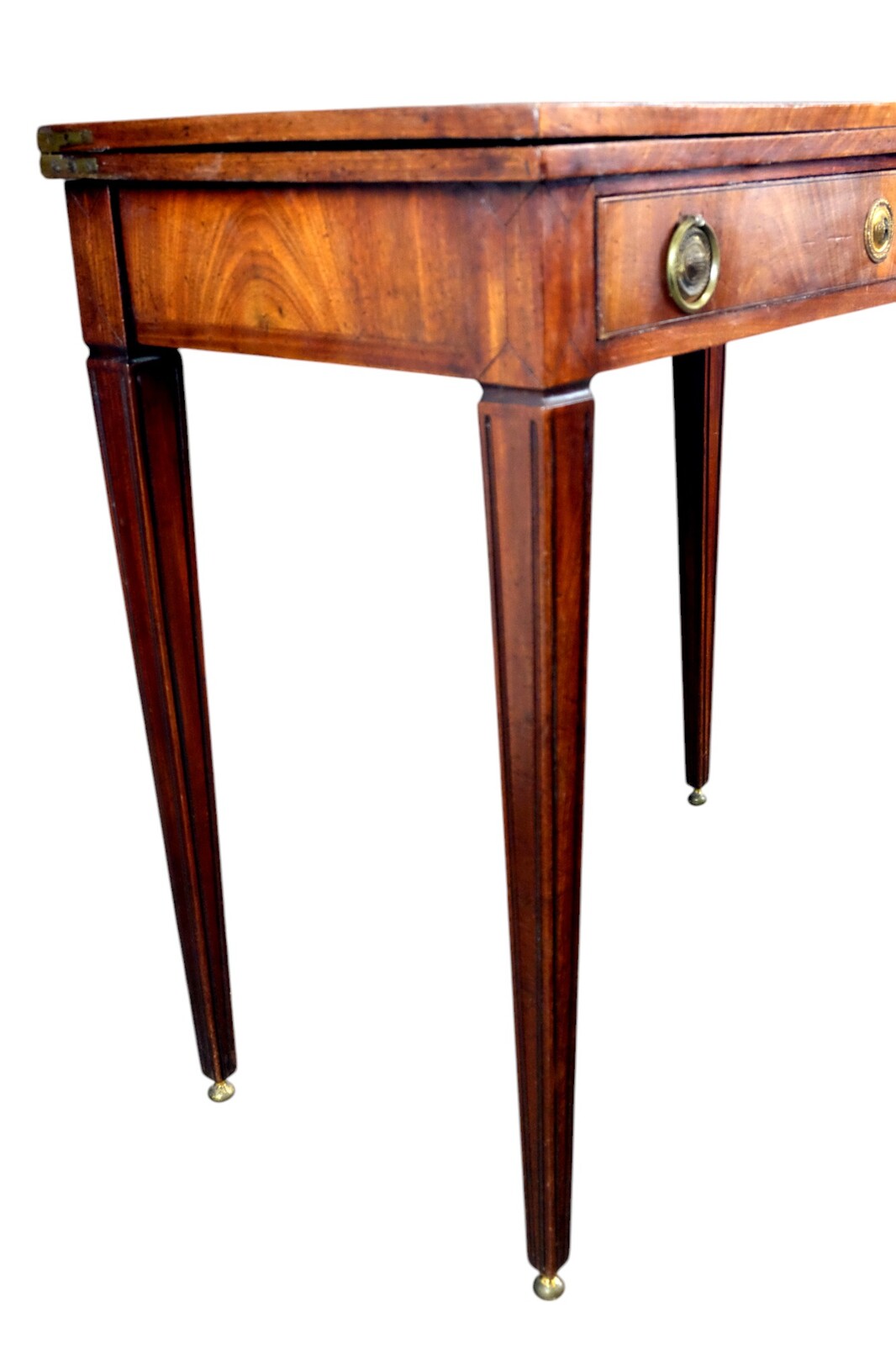 Elegant French Card Table in mahogony.