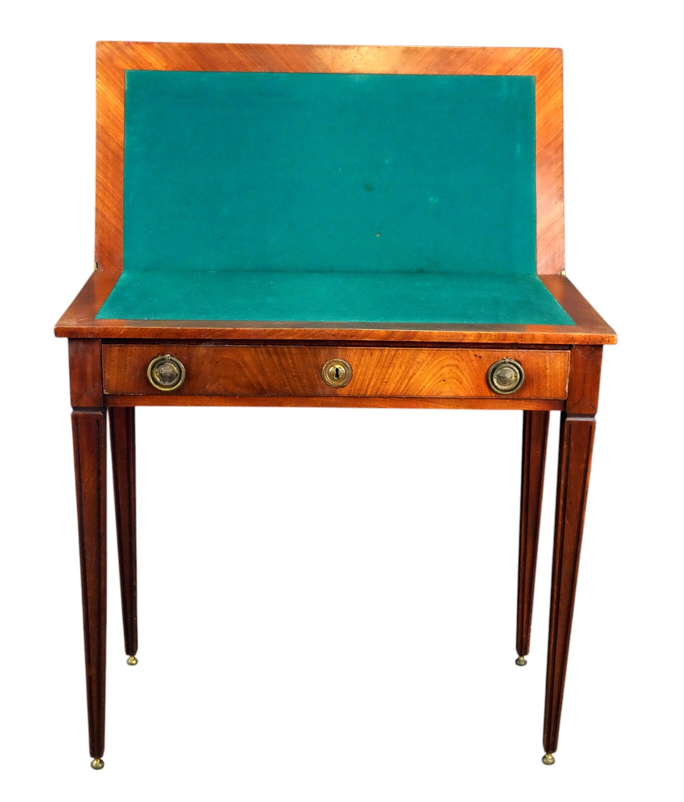 Elegant French Card Table in mahogony.