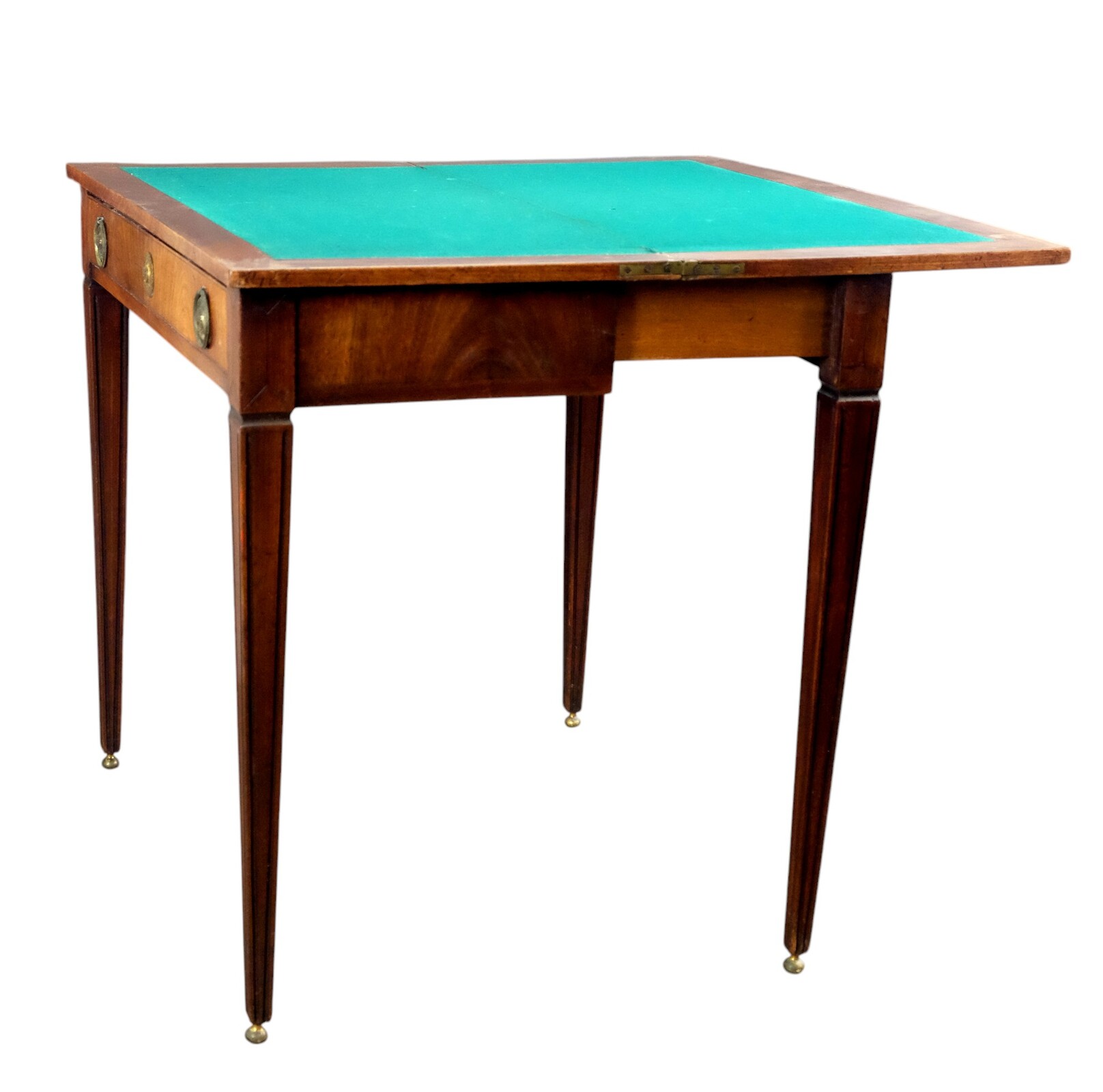 Elegant French Card Table in mahogony.