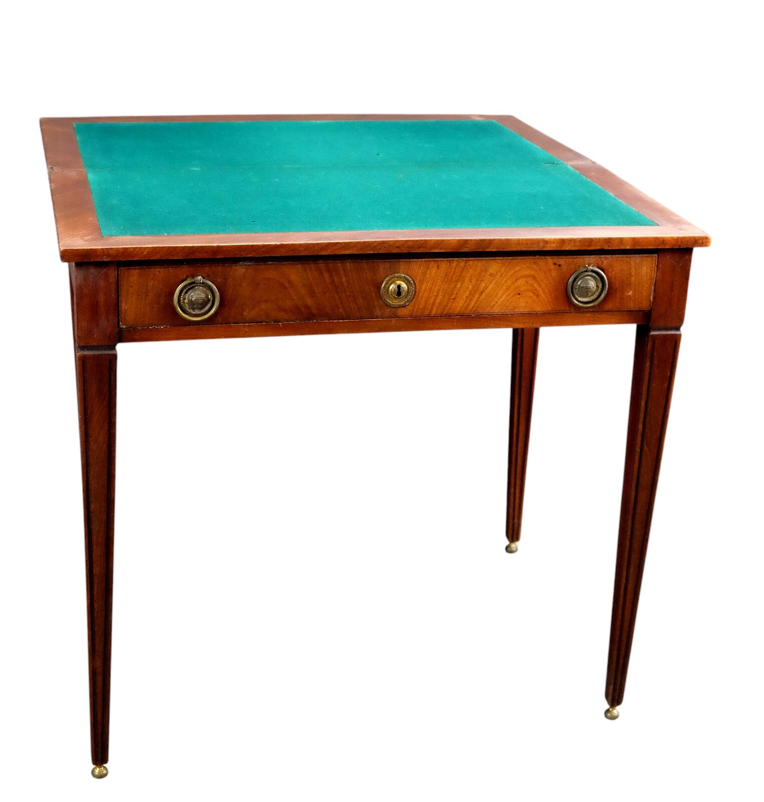 Elegant French Card Table in mahogony.