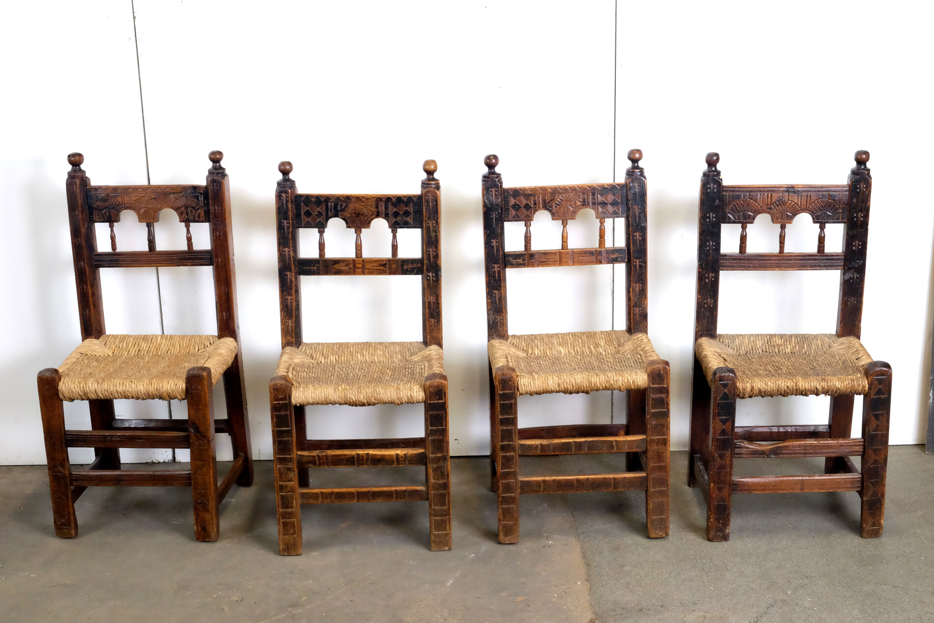 four Spanish chairs