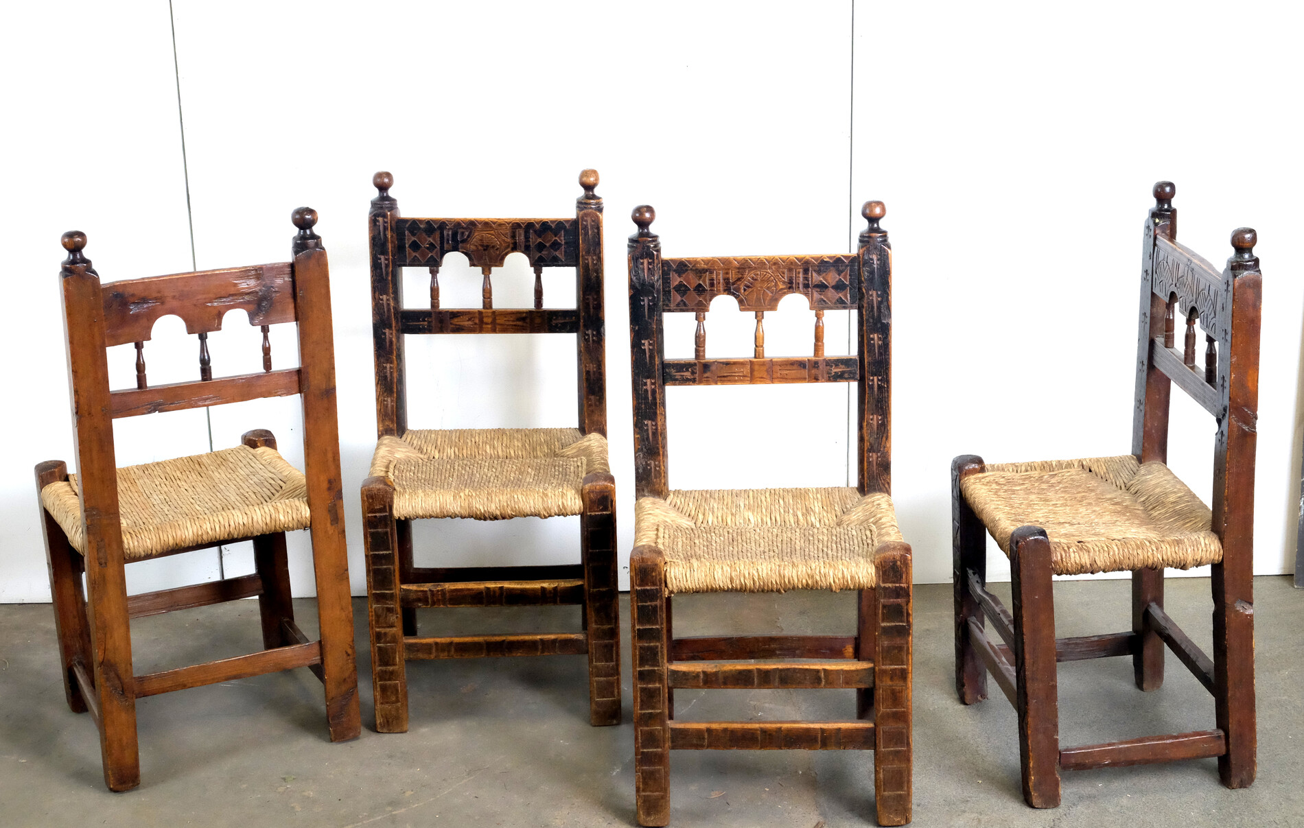 four Spanish chairs