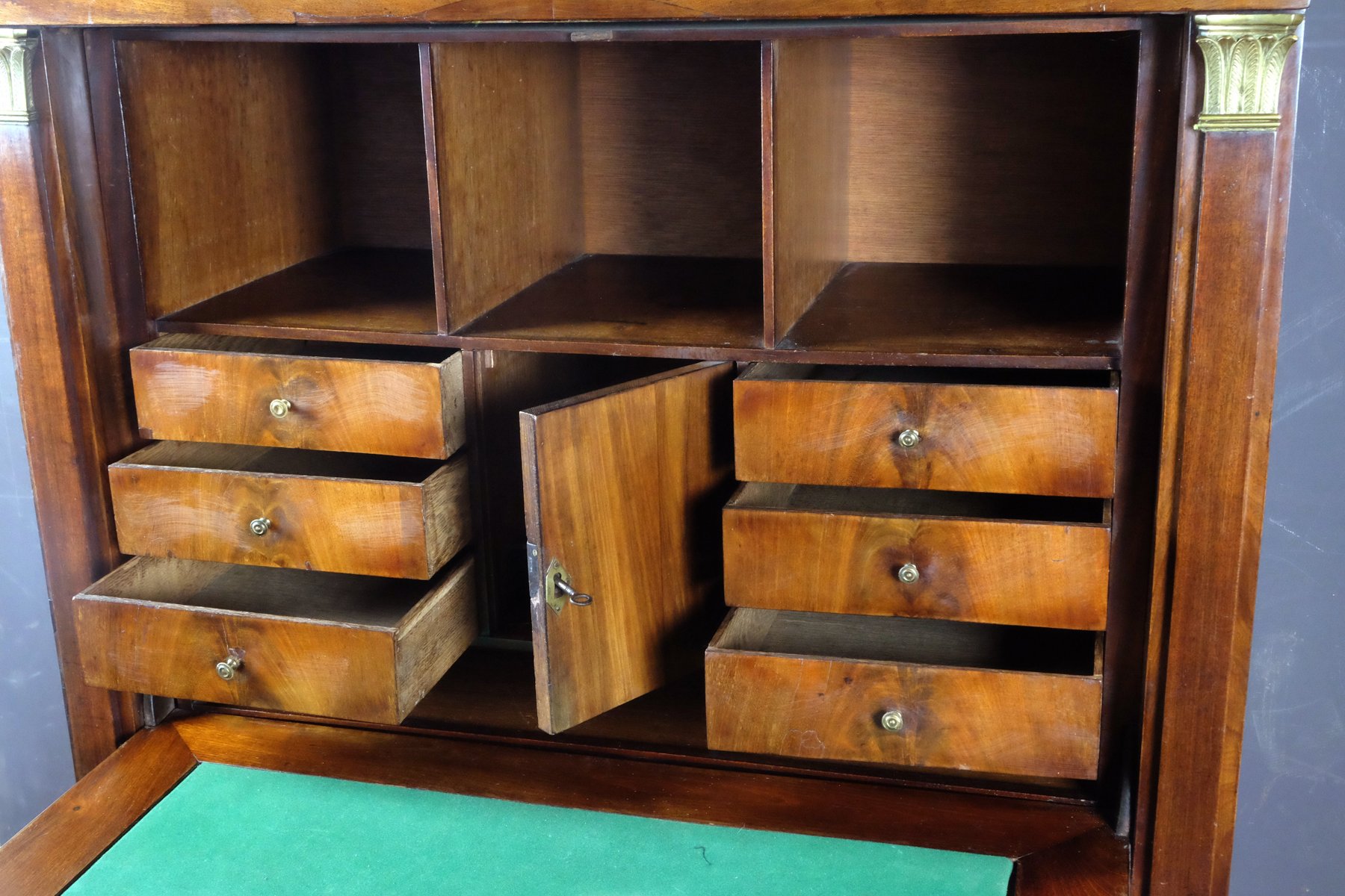 secretaire in mahogany