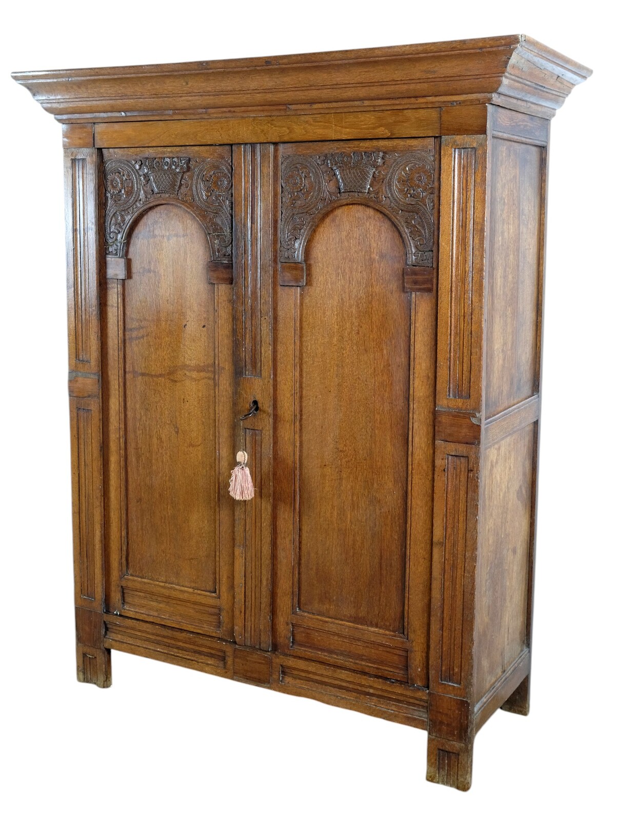 small 17th century arched cabinet