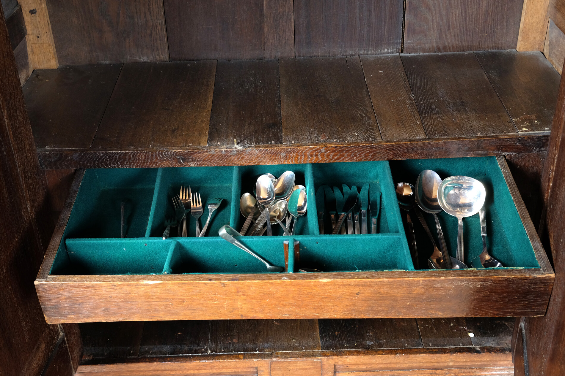 small 17th century arched cabinet