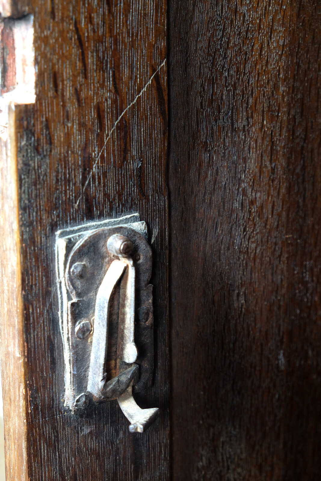 small 17th century arched cabinet