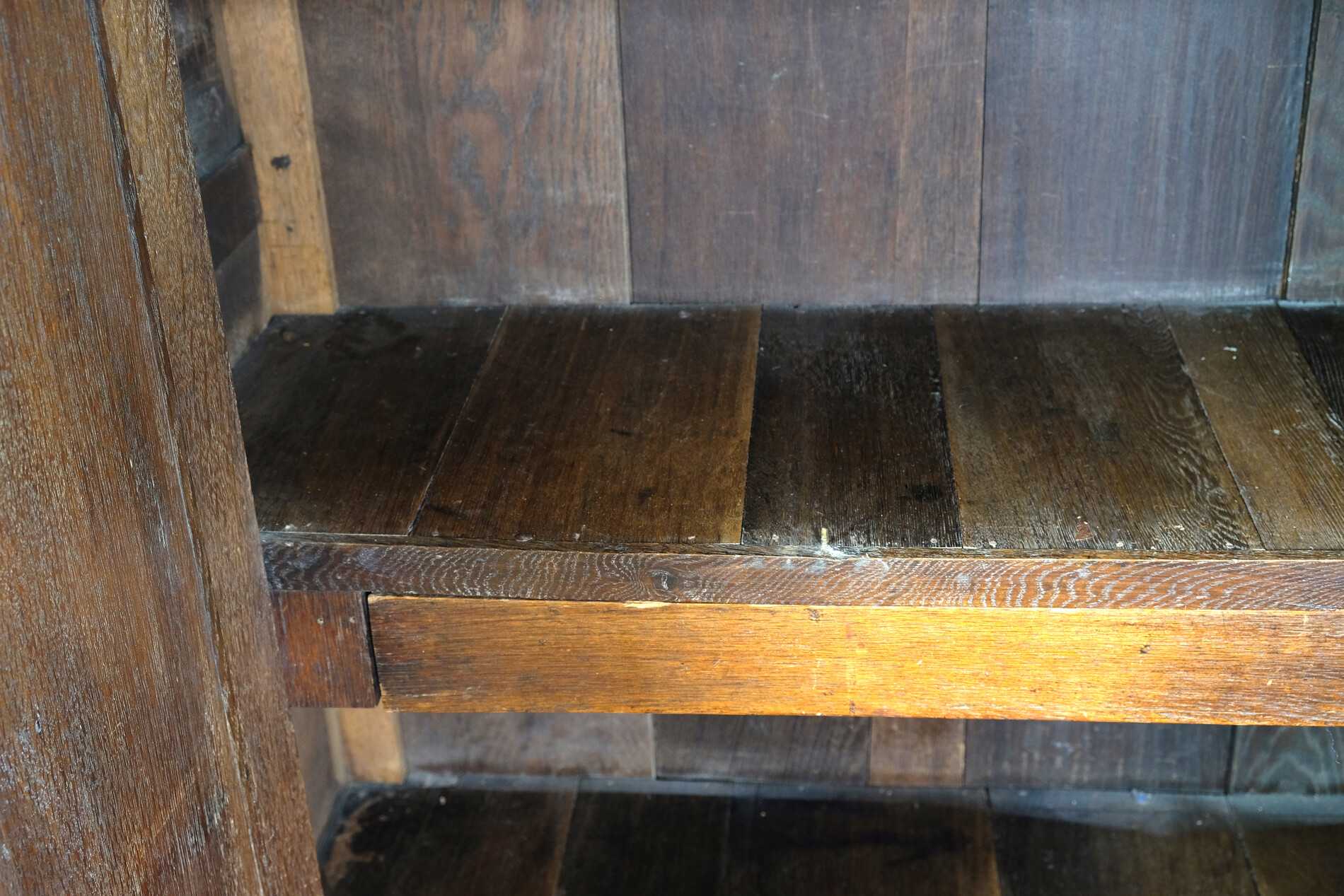 small 17th century arched cabinet