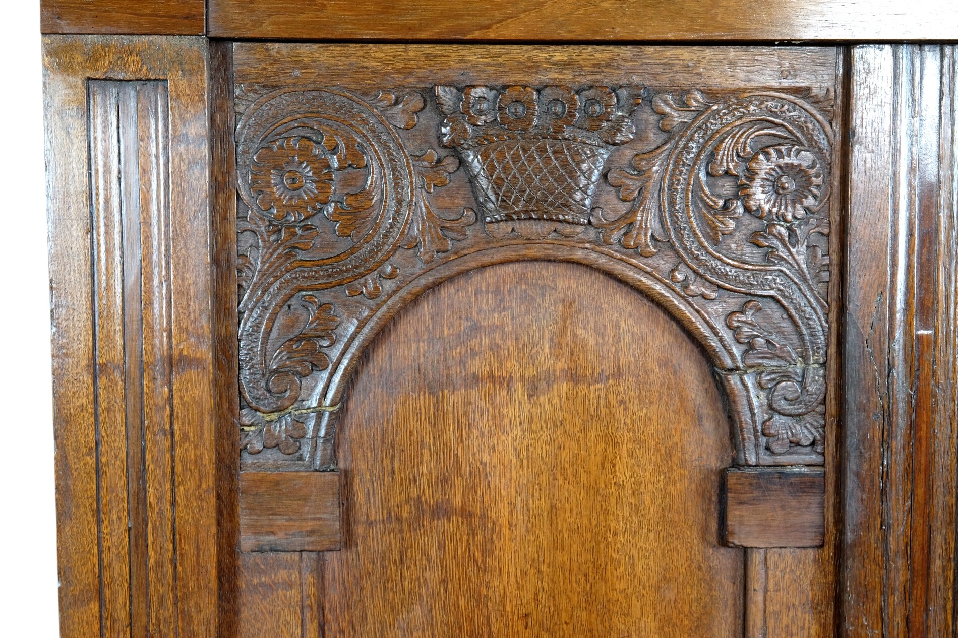 small 17th century arched cabinet