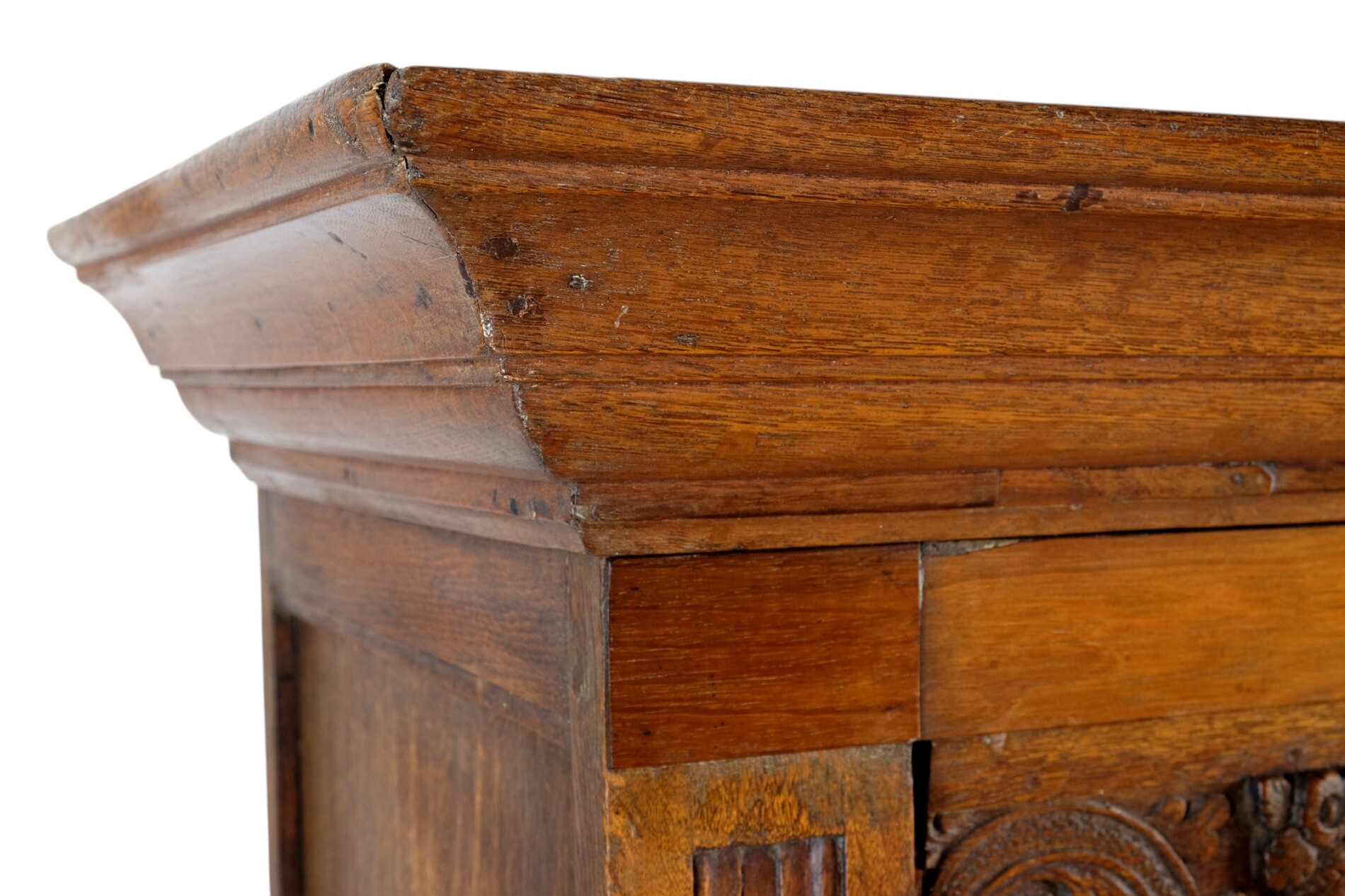 small 17th century arched cabinet