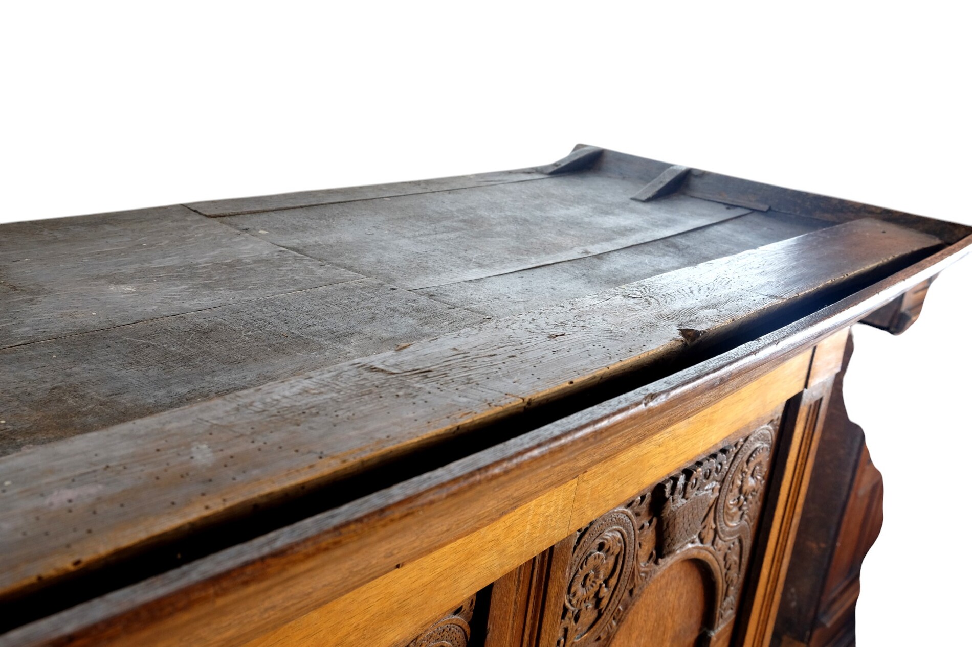 small 17th century arched cabinet